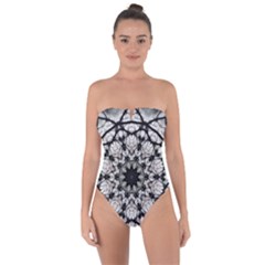 Evil Mandala  Tie Back One Piece Swimsuit by MRNStudios