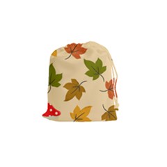 Autumn Leaves Drawstring Pouch (small) by DithersDesigns