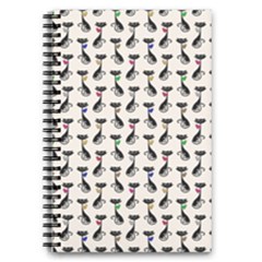 Lady Cat Pattern, Cute Cats Theme, Feline Design 5 5  X 8 5  Notebook by Casemiro