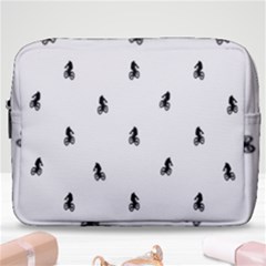 Riding Bike Motif Print Pattern Make Up Pouch (large) by dflcprintsclothing