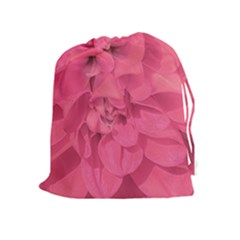 Beauty Pink Rose Detail Photo Drawstring Pouch (xl) by dflcprintsclothing