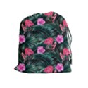 Pink flamingo Drawstring Pouch (XL) View1