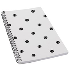 Black And White Baseball Print Pattern 5 5  X 8 5  Notebook by dflcprintsclothing