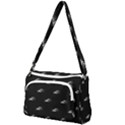 Formula One Black And White Graphic Pattern Front Pocket Crossbody Bag View1