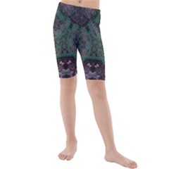 Mandala Corset Kids  Mid Length Swim Shorts by MRNStudios