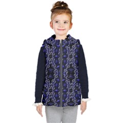 Mandala Cage Kids  Hooded Puffer Vest by MRNStudios