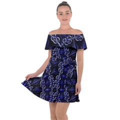 Mandala Cage Off Shoulder Velour Dress by MRNStudios