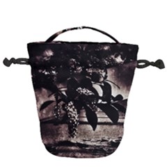 Dark Spring Drawstring Bucket Bag by MRNStudios