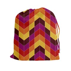 Geometric  Drawstring Pouch (2xl) by Sobalvarro