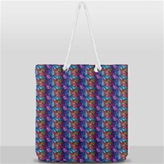 Abstract Illusion Full Print Rope Handle Tote (large) by Sparkle