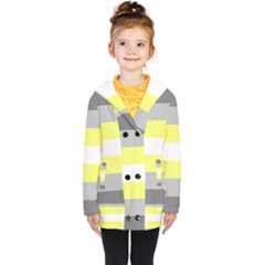 Deminonbinary Pride Flag Lgbtq Kids  Double Breasted Button Coat by lgbtnation