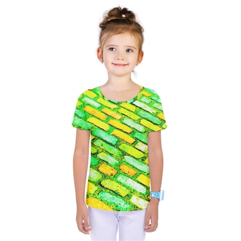 Diagonal Street Cobbles Kids  One Piece Tee by essentialimage
