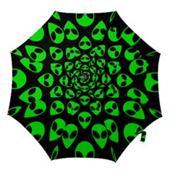 We Are Watching You! Aliens Pattern, Ufo, Faces Hook Handle Umbrellas (small) by Casemiro