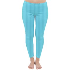 Arctic Blue & Black -  Classic Winter Leggings by FashionLane