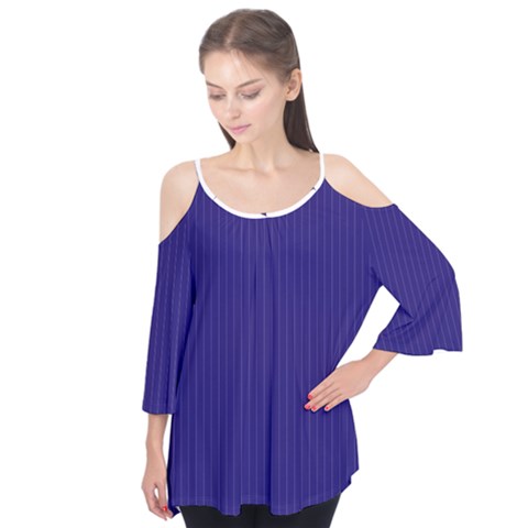 Berry Blue & White - Flutter Tees by FashionLane