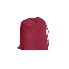 Vivid Burgundy & White - Drawstring Pouch (small) by FashionLane