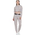 Abalone Grey & Black - Cropped Zip Up Lounge Set View1