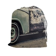 Abandoned Old Car Photo Drawstring Pouch (2xl) by dflcprintsclothing