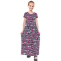 Robot Tastebuds Kids  Short Sleeve Maxi Dress View1