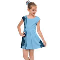 Cat Mirror Lion Kids  Cap Sleeve Dress by HermanTelo