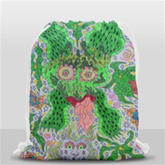 Supersonicfrog Drawstring Bag (small) by chellerayartisans