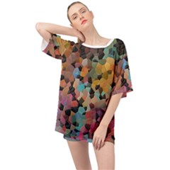 Mosaic Pieces                                                  Oversized Chiffon Top by LalyLauraFLM