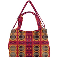 Shapes In Retro Colors2                                                        Double Compartment Shoulder Bag by LalyLauraFLM