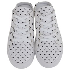 Birds Flying Motif Silhouette Print Pattern Half Slippers by dflcprintsclothing