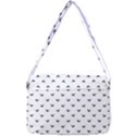 Birds Flying Motif Silhouette Print Pattern Courier Bag View3