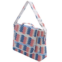 Fish Texture Rosa Blue Sea Box Up Messenger Bag by HermanTelo