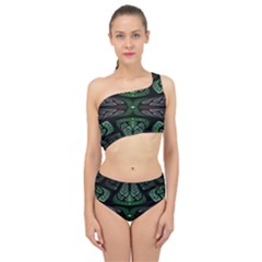 Fractal Illusion Spliced Up Two Piece Swimsuit by Sparkle