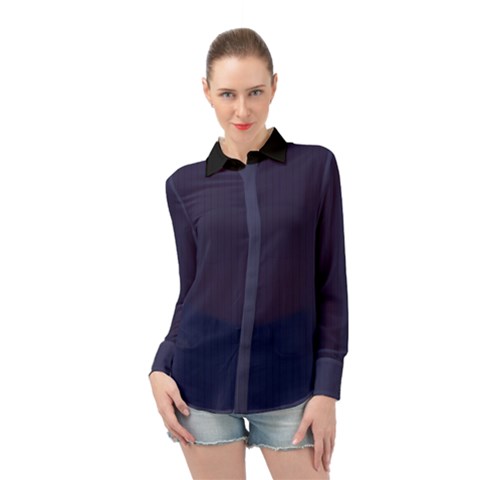 Astral Aura - Long Sleeve Chiffon Shirt by FashionLane
