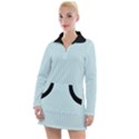 Pale Blue - Women s Long Sleeve Casual Dress View1