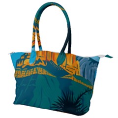 Guadalupe Mountains National Park With El Capitan Peak Texas United States Wpa Poster Art Color Canvas Shoulder Bag by retrovectors