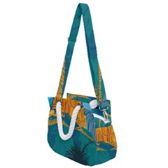 Guadalupe Mountains National Park With El Capitan Peak Texas United States Wpa Poster Art Color Rope Handles Shoulder Strap Bag by retrovectors