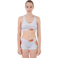 Orange Fruit Watercolor Painted Work It Out Gym Set by Mariart