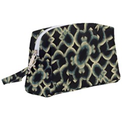 Dark Interlace Motif Mosaic Pattern Wristlet Pouch Bag (large) by dflcprintsclothing