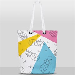 Modern Pineapples Full Print Rope Handle Tote (small) by goljakoff