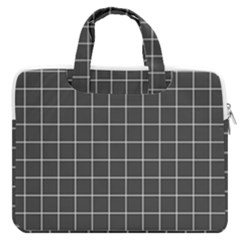 Gray Plaid Double Pocket Laptop Bag by goljakoff
