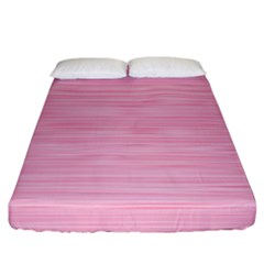 Pink Knitting Fitted Sheet (california King Size) by goljakoff