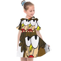  Rainbow Stoner Owl Kids  Sailor Dress by IIPhotographyAndDesigns
