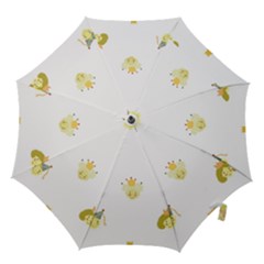 Cute Delicate Seamless Pattern With Little Princesses In Scandinavian Style With Texture Of Natural Hook Handle Umbrellas (small) by EvgeniiaBychkova