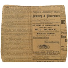 Antique Newspaper 1888 Seat Cushion by ArtsyWishy