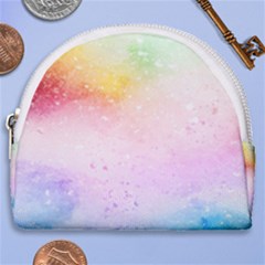 Rainbow Splashes Horseshoe Style Canvas Pouch by goljakoff