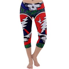 Grateful Dead - Capri Yoga Leggings by Sapixe