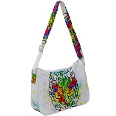 Brain Mind Psychology Idea Hearts Zip Up Shoulder Bag by Amaryn4rt