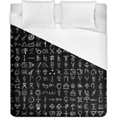 Alchemical Symbols - Collected Inverted Duvet Cover (california King Size) by WetdryvacsLair