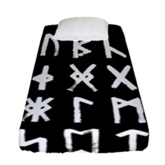 The Anglo Saxon Futhorc Collected Inverted Fitted Sheet (single Size) by WetdryvacsLair