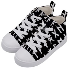 The Anglo Saxon Futhorc Collected Inverted Kids  Mid-top Canvas Sneakers by WetdryvacsLair