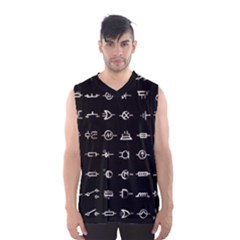 Electrical Symbols Callgraphy Short Run Inverted Men s Basketball Tank Top by WetdryvacsLair